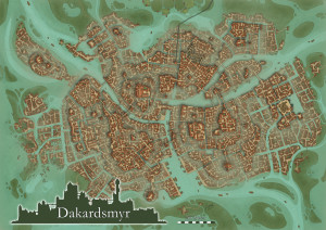 Dakardsmyr-Stadtkarte von Hannah Möllmann